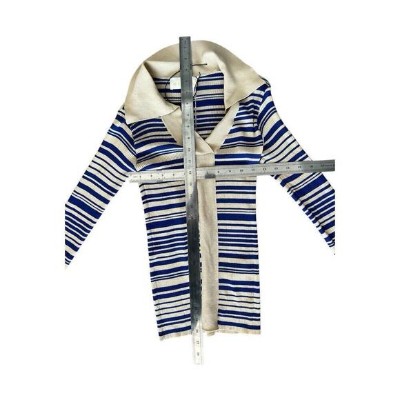 REMAIN Birger Christensen Joy Stripe Sweater In Total Eclipse Comb Size 0 XS - Picture 3 of 8